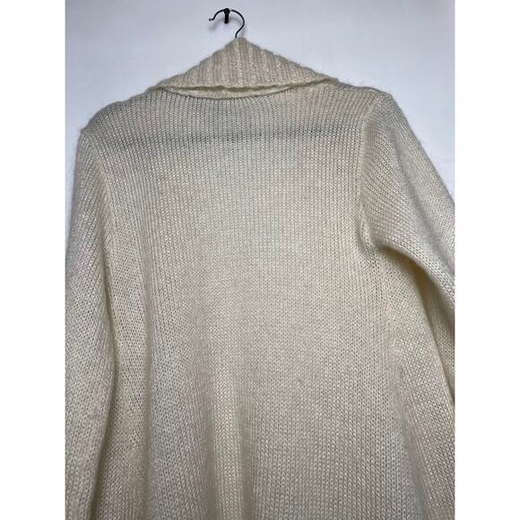 Giorgio Kauten Tricot Cardigan Sweater Womens Size 6 Cream Old Money Classic - Picture 10 of 14